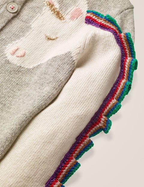 Gilet Fun - Licorne gris chiné Gilet Fun - Licorne gris chiné