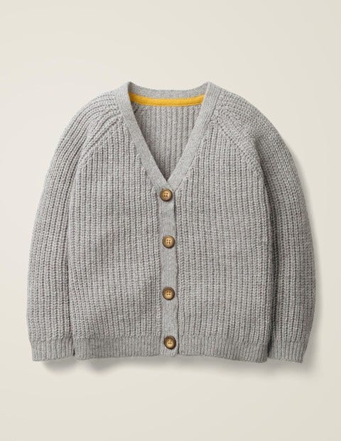 Chunky Knit Cardigan - Grey Marl Chunky Knit Cardigan - Grey Marl