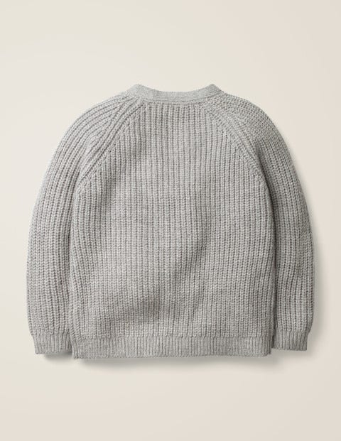 Chunky Knit Cardigan - Grey Marl Chunky Knit Cardigan - Grey Marl