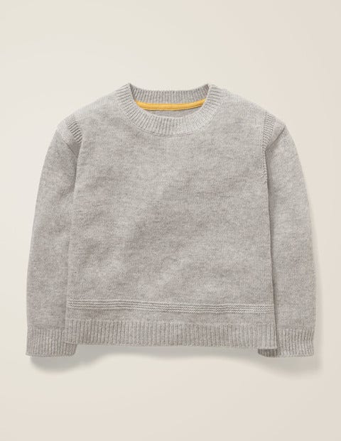 Pull En Maille Texturée - Gris chiné Pull En Maille Texturée - Gris chiné