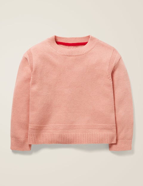 Pullover Mit Strukturiertem Strick - Kreiderosa Pullover Mit Strukturiertem Strick - Kreiderosa