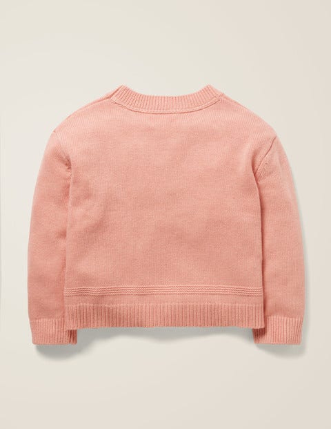 Pullover Mit Strukturiertem Strick - Kreiderosa Pullover Mit Strukturiertem Strick - Kreiderosa
