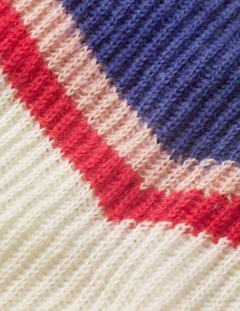 Chevron Stripe Jumper - Ecru Marl Chevron Stripe Jumper - Ecru Marl
