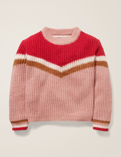 Chevron Stripe Jumper - Chalky Pink Chevron Stripe Jumper - Chalky Pink