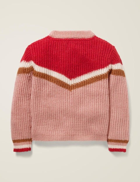 Chevron Stripe Jumper - Chalky Pink Chevron Stripe Jumper - Chalky Pink