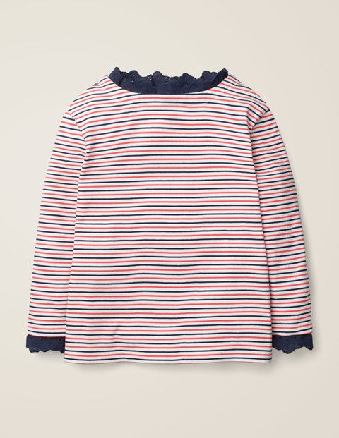 Fun Breton - Ivory/College Blue/Carmine Red | Boden US