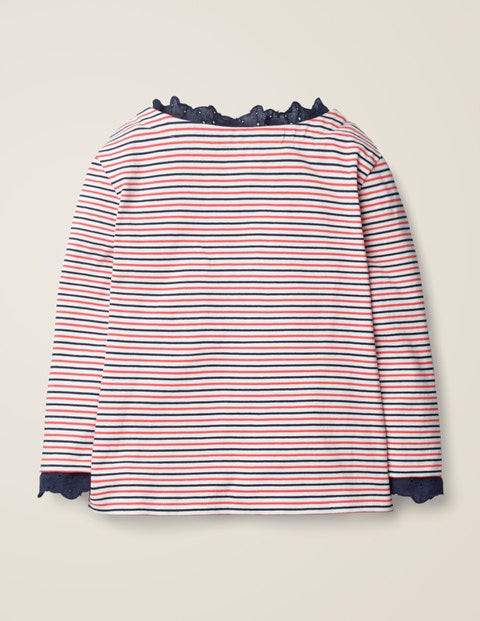 Fun Breton - Ivory/College Blue/Carmine Red Fun Breton - Ivory/College Blue/Carmine Red