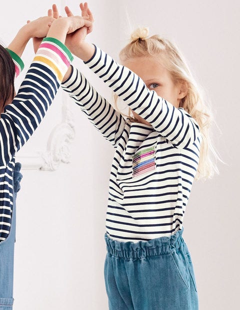 Fun Breton - Ivory/College Blue Fun Breton - Ivory/College Blue
