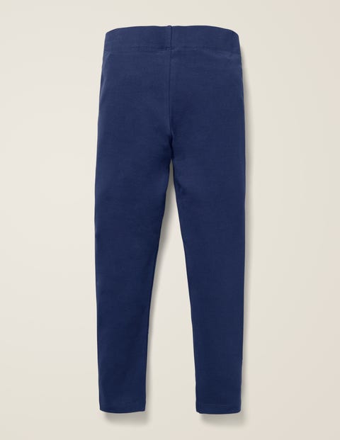 Appliqué Leggings - College Blue Mice Appliqué Leggings - College Blue Mice