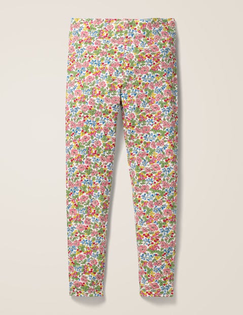 Fröhliche Leggings - Kreiderosa, Blumen-/Beerenmuster Fröhliche Leggings - Kreiderosa, Blumen-/Beerenmuster