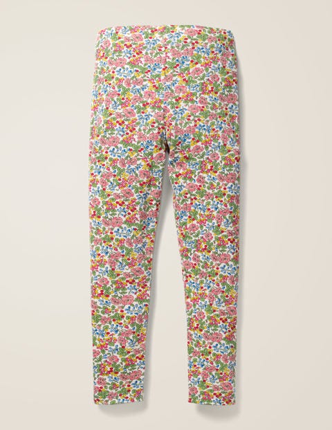Fröhliche Leggings - Kreiderosa, Blumen-/Beerenmuster Fröhliche Leggings - Kreiderosa, Blumen-/Beerenmuster
