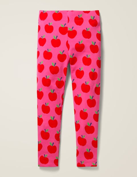 Fröhliche Leggings - Knallrosa, Äpfel Fröhliche Leggings - Knallrosa, Äpfel