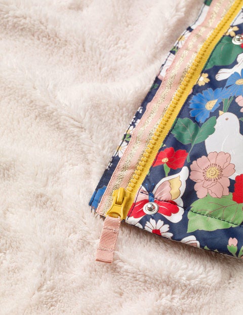 Sherpa-Lined Anorak - College Blue Florabunda Sherpa-Lined Anorak - College Blue Florabunda