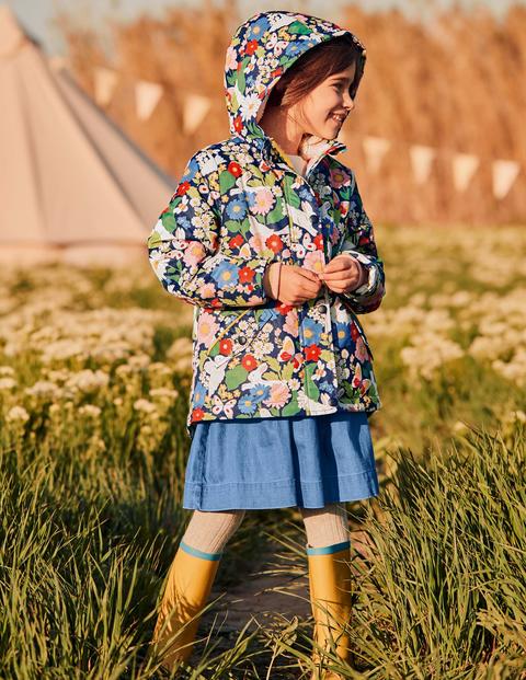 Sherpa-Lined Anorak - College Blue Florabunda Sherpa-Lined Anorak - College Blue Florabunda