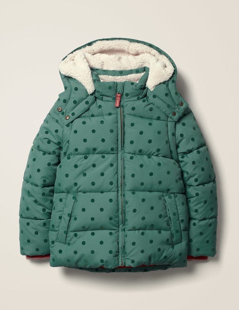 Cosy 2-In-1 Padded Jacket - Camp Green Flock Spot Cosy 2-In-1 Padded Jacket - Camp Green Flock Spot