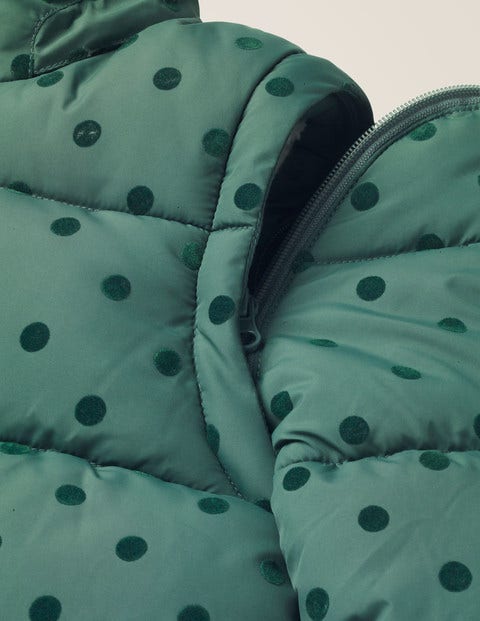 Cosy 2-In-1 Padded Jacket - Camp Green Flock Spot Cosy 2-In-1 Padded Jacket - Camp Green Flock Spot