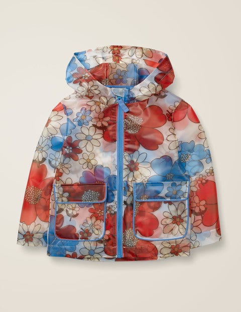 Imperméable Transparent Et Imprimé - Motif floral années 60 géant Imperméable Transparent Et Imprimé - Motif floral années 60 géant