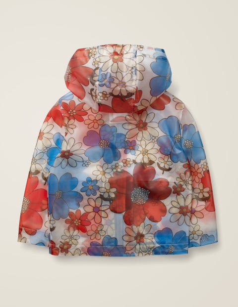 Imperméable Transparent Et Imprimé - Motif floral années 60 géant Imperméable Transparent Et Imprimé - Motif floral années 60 géant