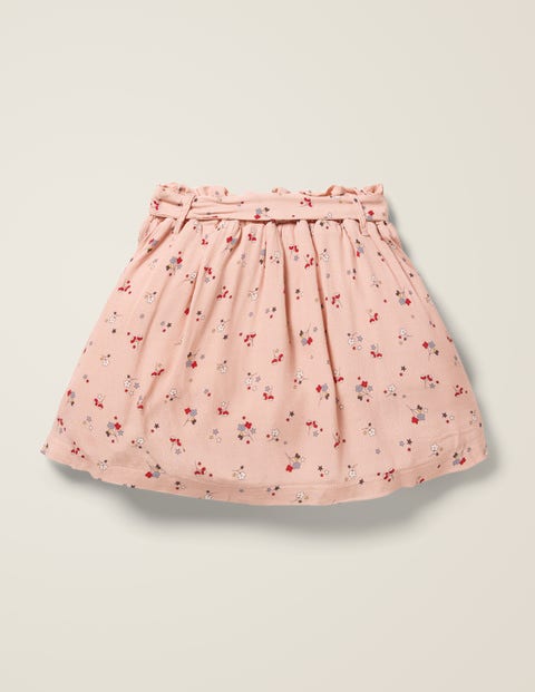 Tie-Waist Pocket Skirt - Provence Dusty Pink Star Sprig Tie-Waist Pocket Skirt - Provence Dusty Pink Star Sprig