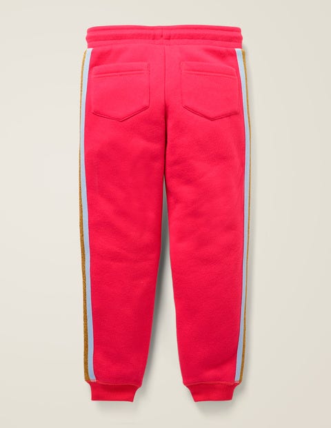 Stripe Detail Joggers - Carmine Red Stripe Detail Joggers - Carmine Red