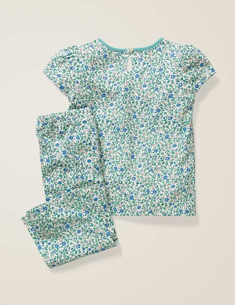 Printed Pyjama Set - Ivory Ditsy Floral Printed Pyjama Set - Ivory Ditsy Floral