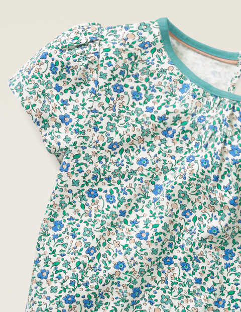 Printed Pyjama Set - Ivory Ditsy Floral Printed Pyjama Set - Ivory Ditsy Floral