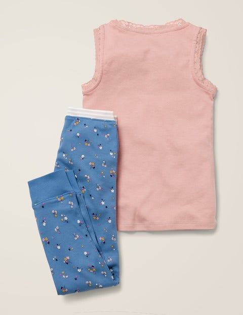 Vest Pyjama Set - Elizabethan Blue Star Sprig Vest Pyjama Set - Elizabethan Blue Star Sprig