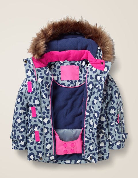 All-Weather Waterproof Jacket - Cloudburst Blue Snow Leopard All-Weather Waterproof Jacket - Cloudburst Blue Snow Leopard