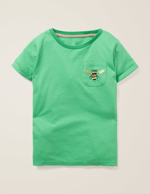 Pocket Detail T-Shirt - Asparagus Green Bumblebee Pocket Detail T-Shirt - Asparagus Green Bumblebee