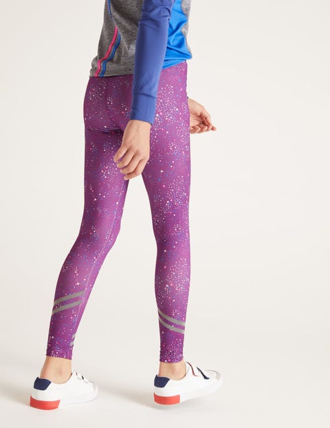 Active Leggings - Pansy Purple Painterly Dot Active Leggings - Pansy Purple Painterly Dot