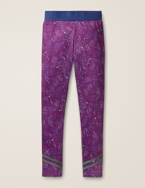 Active Leggings - Pansy Purple Painterly Dot Active Leggings - Pansy Purple Painterly Dot