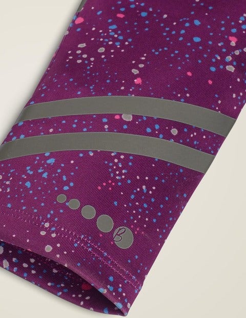 Active Leggings - Pansy Purple Painterly Dot Active Leggings - Pansy Purple Painterly Dot