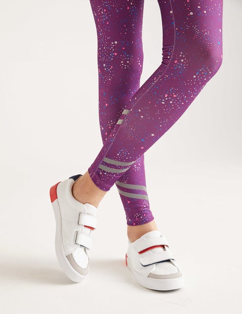 Active Leggings - Pansy Purple Painterly Dot Active Leggings - Pansy Purple Painterly Dot
