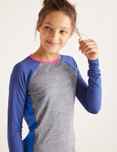 Long-Sleeved Active T-Shirt - Grey Marl Long-Sleeved Active T-Shirt - Grey Marl