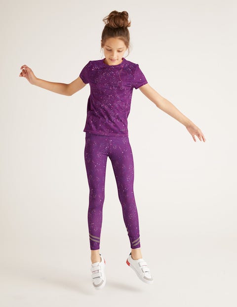 Active T-Shirt - Pansy Purple Painterly Dot Active T-Shirt - Pansy Purple Painterly Dot