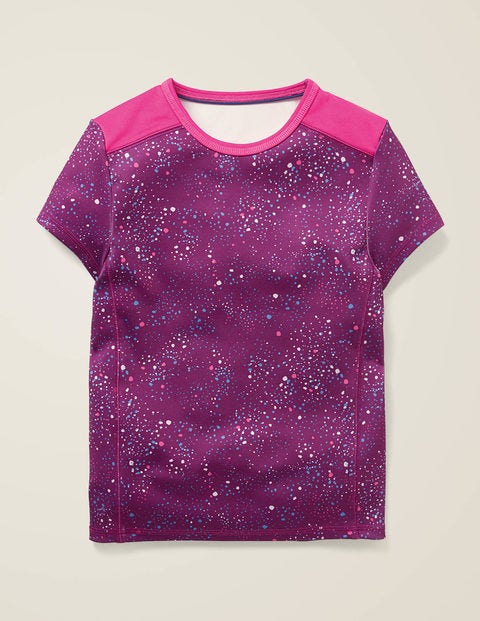 Active T-Shirt - Pansy Purple Painterly Dot Active T-Shirt - Pansy Purple Painterly Dot