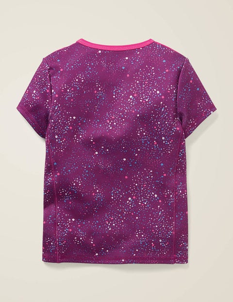 Active T-Shirt - Pansy Purple Painterly Dot Active T-Shirt - Pansy Purple Painterly Dot