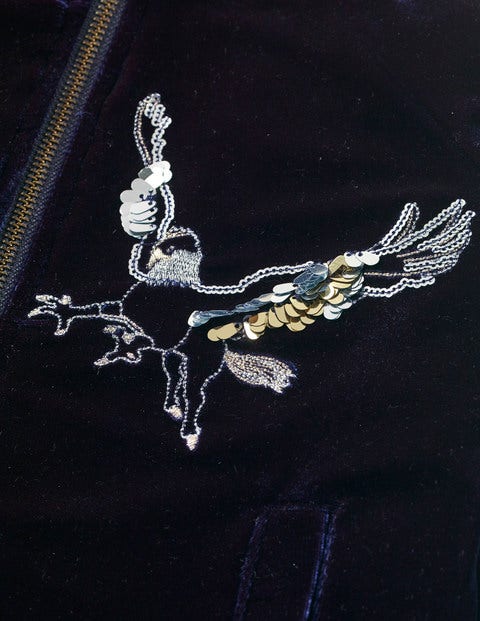 Bomberjacke Mit Hippogreif-Motiv - Mitternachtsblau Bomberjacke Mit Hippogreif-Motiv - Mitternachtsblau