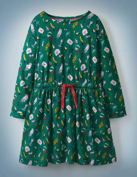 Hogwarts Gemustertes Kleid - Bergwiesengrün Hogwarts Gemustertes Kleid - Bergwiesengrün