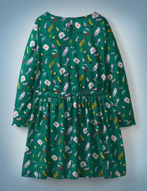 Hogwarts Gemustertes Kleid - Bergwiesengrün Hogwarts Gemustertes Kleid - Bergwiesengrün