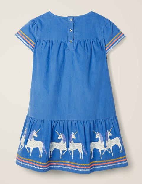 Unicorn Tiered Dress - Elizabethan Blue Unicorn Tiered Dress - Elizabethan Blue