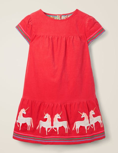 Unicorn Tiered Dress - Carmine Red Unicorn Tiered Dress - Carmine Red
