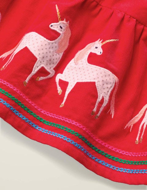 Unicorn Tiered Dress - Carmine Red Unicorn Tiered Dress - Carmine Red