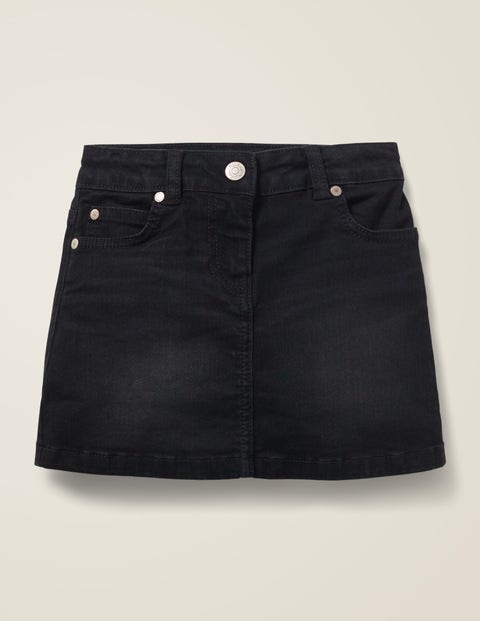 Denim-Rock Mit Fünf Taschen - Schwarz Denim-Rock Mit Fünf Taschen - Schwarz