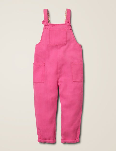 Relaxed Dungarees - Pink Sorbet Relaxed Dungarees - Pink Sorbet