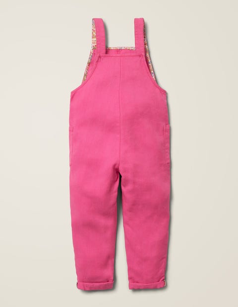 Relaxed Dungarees - Pink Sorbet Relaxed Dungarees - Pink Sorbet