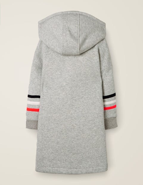 Hooded Sweatshirt Dress - Grey Marl Hooded Sweatshirt Dress - Grey Marl
