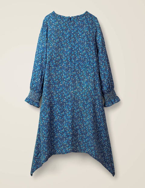 Hanky Hem Midi Dress - Starboard Blue Daisy Vine Hanky Hem Midi Dress - Starboard Blue Daisy Vine