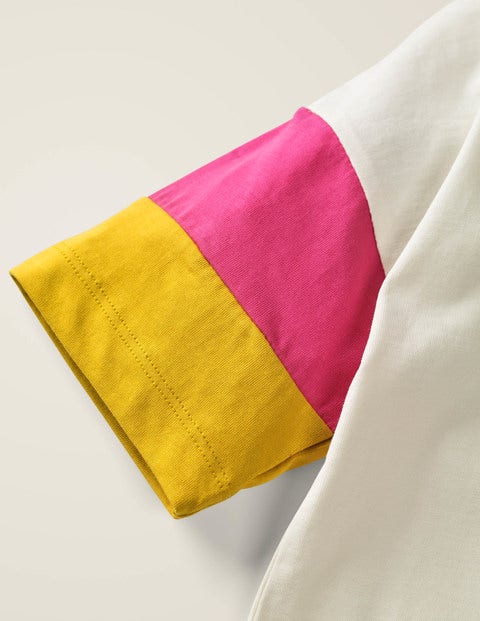 Rainbow Sleeve T-Shirt - Ivory Rainbow Sleeve T-Shirt - Ivory