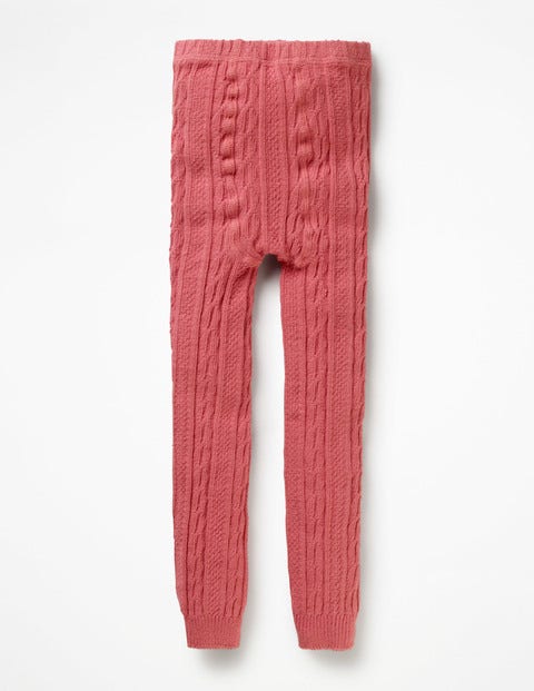 Cable Footless Tights - Autumn Rose Pink Cable Footless Tights - Autumn Rose Pink